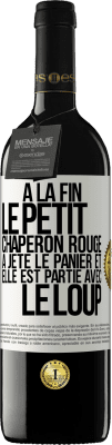 39,95 € Envoi gratuit | Vin rouge Édition RED MBE Réserve À la fin le petit chaperon rouge a jeté le panier et elle est partie avec le loup Étiquette Blanche. Étiquette personnalisable Réserve 12 Mois Récolte 2014 Tempranillo