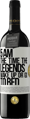 39,95 € Free Shipping | Red Wine RED Edition MBE Reserve 5 AM. The time the legends wake up or go to bed White Label. Customizable label Reserve 12 Months Harvest 2015 Tempranillo