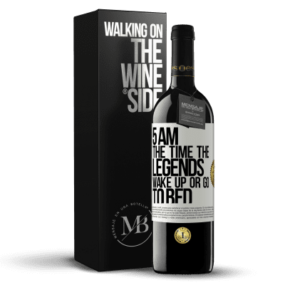 «5 AM. The time the legends wake up or go to bed» RED Edition MBE Reserve