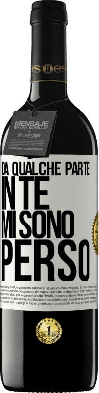 39,95 € Spedizione Gratuita | Vino rosso Edizione RED MBE Riserva Da qualche parte in te mi sono perso Etichetta Bianca. Etichetta personalizzabile Riserva 12 Mesi Raccogliere 2015 Tempranillo