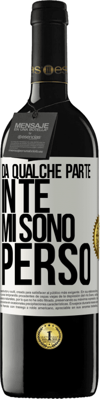 39,95 € Spedizione Gratuita | Vino rosso Edizione RED MBE Riserva Da qualche parte in te mi sono perso Etichetta Bianca. Etichetta personalizzabile Riserva 12 Mesi Raccogliere 2016 Tempranillo