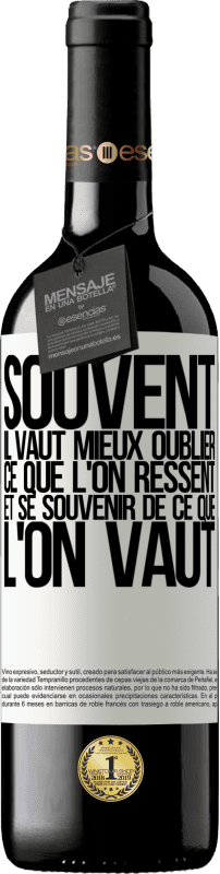 39,95 € Envoi gratuit | Vin rouge Édition RED MBE Réserve Souvent, il vaut mieux oublier ce que l'on ressent et se souvenir de ce que l'on vaut Étiquette Blanche. Étiquette personnalisable Réserve 12 Mois Récolte 2015 Tempranillo