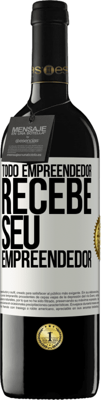 39,95 € Envio grátis | Vinho tinto Edição RED MBE Reserva Todo empreendedor recebe seu empreendedor Etiqueta Branca. Etiqueta personalizável Reserva 12 Meses Colheita 2015 Tempranillo