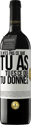 39,95 € Envoi gratuit | Vin rouge Édition RED MBE Réserve Tu n'es pas ce que tu as. Tu es ce que tu donnes Étiquette Blanche. Étiquette personnalisable Réserve 12 Mois Récolte 2016 Tempranillo