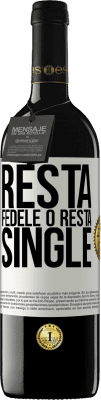39,95 € Spedizione Gratuita | Vino rosso Edizione RED MBE Riserva Resta fedele o resta single Etichetta Bianca. Etichetta personalizzabile Riserva 12 Mesi Raccogliere 2016 Tempranillo