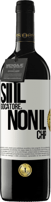 39,95 € Spedizione Gratuita | Vino rosso Edizione RED MBE Riserva Sii il giocatore, non il chip Etichetta Bianca. Etichetta personalizzabile Riserva 12 Mesi Raccogliere 2016 Tempranillo