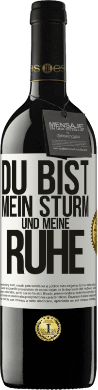 39,95 € Kostenloser Versand | Rotwein RED Ausgabe MBE Reserve Du bist mein Sturm und meine Ruhe Weißes Etikett. Anpassbares Etikett Reserve 12 Monate Ernte 2015 Tempranillo