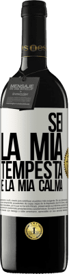 39,95 € Spedizione Gratuita | Vino rosso Edizione RED MBE Riserva Sei la mia tempesta e la mia calma Etichetta Bianca. Etichetta personalizzabile Riserva 12 Mesi Raccogliere 2015 Tempranillo