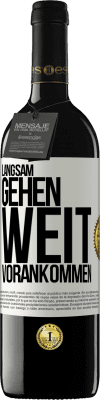 39,95 € Kostenloser Versand | Rotwein RED Ausgabe MBE Reserve Langsam gehen. Weit vorankommen Weißes Etikett. Anpassbares Etikett Reserve 12 Monate Ernte 2015 Tempranillo