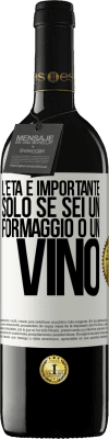 39,95 € Spedizione Gratuita | Vino rosso Edizione RED MBE Riserva L'età è importante solo se sei un formaggio o un vino Etichetta Bianca. Etichetta personalizzabile Riserva 12 Mesi Raccogliere 2014 Tempranillo