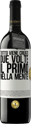 39,95 € Spedizione Gratuita | Vino rosso Edizione RED MBE Riserva Tutto viene creato due volte. Il primo nella mente Etichetta Bianca. Etichetta personalizzabile Riserva 12 Mesi Raccogliere 2014 Tempranillo