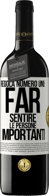 39,95 € Spedizione Gratuita | Vino rosso Edizione RED MBE Riserva Regola numero uno: far sentire le persone importanti Etichetta Bianca. Etichetta personalizzabile Riserva 12 Mesi Raccogliere 2014 Tempranillo