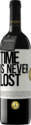 39,95 € 免费送货 | 红酒 RED版 MBE 预订 时间永远不会浪费 白标. 可自定义的标签 预订 12 个月 收成 2016 Tempranillo
