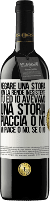 39,95 € Spedizione Gratuita | Vino rosso Edizione RED MBE Riserva Negare una storia non la rende inesistente. Tu ed io avevamo una storia. Piaccia o no. Mi piace o no. Se o no Etichetta Bianca. Etichetta personalizzabile Riserva 12 Mesi Raccogliere 2014 Tempranillo