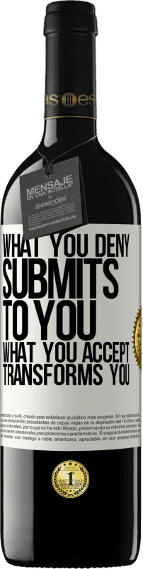39,95 € 送料無料 | 赤ワイン REDエディション MBE 予約する あなたが拒否するものはあなたに提出します。あなたが受け入れるものはあなたを変えます ホワイトラベル. カスタマイズ可能なラベル 予約する 12 月 収穫 2016 Tempranillo