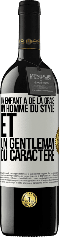 39,95 € Envoi gratuit | Vin rouge Édition RED MBE Réserve Un enfant a de la grâce, un homme du style et un gentleman du caractère Étiquette Blanche. Étiquette personnalisable Réserve 12 Mois Récolte 2015 Tempranillo