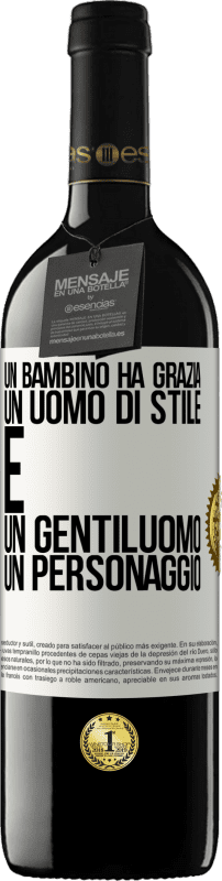 39,95 € Spedizione Gratuita | Vino rosso Edizione RED MBE Riserva Un bambino ha grazia, un uomo di stile e un gentiluomo, un personaggio Etichetta Bianca. Etichetta personalizzabile Riserva 12 Mesi Raccogliere 2015 Tempranillo