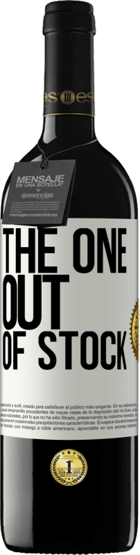 39,95 € Free Shipping | Red Wine RED Edition MBE Reserve The one out of stock White Label. Customizable label Reserve 12 Months Harvest 2015 Tempranillo