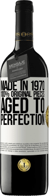 39,95 € Free Shipping | Red Wine RED Edition MBE Reserve Made in 1970, 100% original pieces. Aged to perfection White Label. Customizable label Reserve 12 Months Harvest 2014 Tempranillo