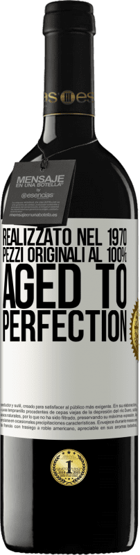 39,95 € Spedizione Gratuita | Vino rosso Edizione RED MBE Riserva Realizzato nel 1970, pezzi originali al 100%. Aged to perfection Etichetta Bianca. Etichetta personalizzabile Riserva 12 Mesi Raccogliere 2016 Tempranillo