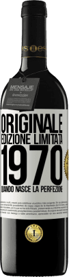 39,95 € Spedizione Gratuita | Vino rosso Edizione RED MBE Riserva Originale. Edizione Limitata. 1970. Quando nasce la perfezione Etichetta Bianca. Etichetta personalizzabile Riserva 12 Mesi Raccogliere 2014 Tempranillo