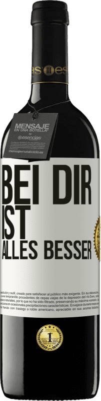 39,95 € Kostenloser Versand | Rotwein RED Ausgabe MBE Reserve Bei dir ist alles besser Weißes Etikett. Anpassbares Etikett Reserve 12 Monate Ernte 2015 Tempranillo