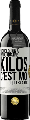 39,95 € Envoi gratuit | Vin rouge Édition RED MBE Réserve Si quelqu'un a perdu quatre kilos, c'est moi qui les a pris Étiquette Blanche. Étiquette personnalisable Réserve 12 Mois Récolte 2015 Tempranillo