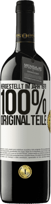 39,95 € Kostenloser Versand | Rotwein RED Ausgabe MBE Reserve Hergestellt im Jahr 1978. 100% Originalteile Weißes Etikett. Anpassbares Etikett Reserve 12 Monate Ernte 2016 Tempranillo