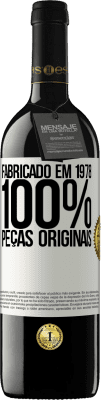 39,95 € Envio grátis | Vinho tinto Edição RED MBE Reserva Fabricado em 1978. 100% peças originais Etiqueta Branca. Etiqueta personalizável Reserva 12 Meses Colheita 2014 Tempranillo