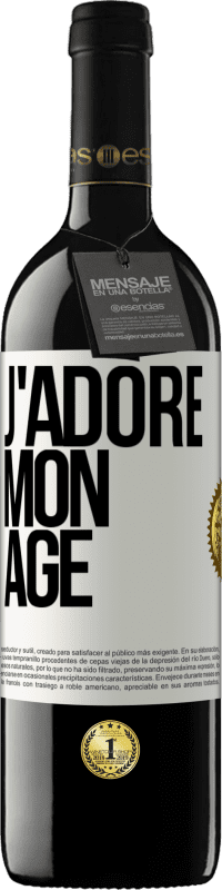 39,95 € Envoi gratuit | Vin rouge Édition RED MBE Réserve J'adore mon âge Étiquette Blanche. Étiquette personnalisable Réserve 12 Mois Récolte 2015 Tempranillo