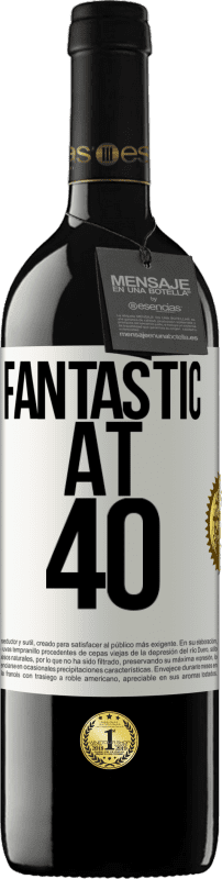 39,95 € Free Shipping | Red Wine RED Edition MBE Reserve Fantastic at 40 White Label. Customizable label Reserve 12 Months Harvest 2014 Tempranillo