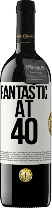 39,95 € Free Shipping | Red Wine RED Edition MBE Reserve Fantastic at 40 White Label. Customizable label Reserve 12 Months Harvest 2015 Tempranillo