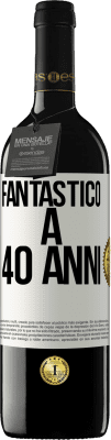 39,95 € Spedizione Gratuita | Vino rosso Edizione RED MBE Riserva Fantastic@ a 40 anni Etichetta Bianca. Etichetta personalizzabile Riserva 12 Mesi Raccogliere 2014 Tempranillo