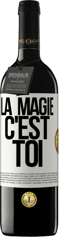 39,95 € Envoi gratuit | Vin rouge Édition RED MBE Réserve La magie c'est toi Étiquette Blanche. Étiquette personnalisable Réserve 12 Mois Récolte 2016 Tempranillo