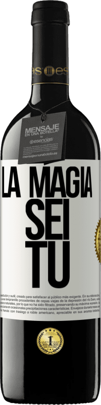 39,95 € Spedizione Gratuita | Vino rosso Edizione RED MBE Riserva La magia sei tu Etichetta Bianca. Etichetta personalizzabile Riserva 12 Mesi Raccogliere 2016 Tempranillo
