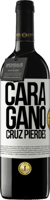 39,95 € Envío gratis | Vino Tinto Edición RED MBE Reserva Cara gano, cruz pierdes Etiqueta Blanca. Etiqueta personalizable Reserva 12 Meses Cosecha 2016 Tempranillo