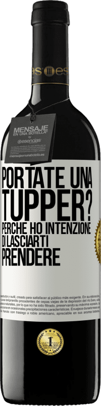 39,95 € Spedizione Gratuita | Vino rosso Edizione RED MBE Riserva Portate una tupper? Perché ho intenzione di lasciarti prendere Etichetta Bianca. Etichetta personalizzabile Riserva 12 Mesi Raccogliere 2015 Tempranillo