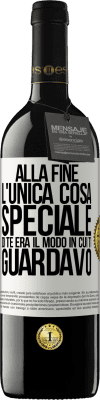 39,95 € Spedizione Gratuita | Vino rosso Edizione RED MBE Riserva Alla fine l'unica cosa speciale di te era il modo in cui ti guardavo Etichetta Bianca. Etichetta personalizzabile Riserva 12 Mesi Raccogliere 2014 Tempranillo