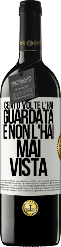 39,95 € Spedizione Gratuita | Vino rosso Edizione RED MBE Riserva Cento volte l'hai guardata e non l'hai mai vista Etichetta Bianca. Etichetta personalizzabile Riserva 12 Mesi Raccogliere 2015 Tempranillo