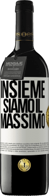 39,95 € Spedizione Gratuita | Vino rosso Edizione RED MBE Riserva Insieme siamo il massimo Etichetta Bianca. Etichetta personalizzabile Riserva 12 Mesi Raccogliere 2016 Tempranillo