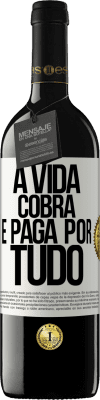 39,95 € Envio grátis | Vinho tinto Edição RED MBE Reserva A vida cobra e paga por tudo Etiqueta Branca. Etiqueta personalizável Reserva 12 Meses Colheita 2015 Tempranillo