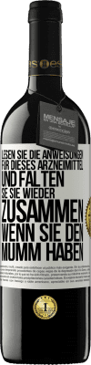 39,95 € Kostenloser Versand | Rotwein RED Ausgabe MBE Reserve Lesen Sie die Anweisungen für dieses Arzneimittel und falten Sie sie wieder zusammen, wenn Sie den Mumm haben Weißes Etikett. Anpassbares Etikett Reserve 12 Monate Ernte 2014 Tempranillo