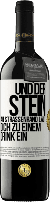 39,95 € Kostenloser Versand | Rotwein RED Ausgabe MBE Reserve Und der Stein am Straßenrand lädt dich zu einem Drink ein Weißes Etikett. Anpassbares Etikett Reserve 12 Monate Ernte 2014 Tempranillo