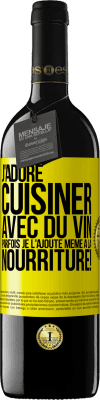 39,95 € Envoi gratuit | Vin rouge Édition RED MBE Réserve J'adore cuisiner avec du vin. Parfois je l'ajoute même à la nourriture! Étiquette Jaune. Étiquette personnalisable Réserve 12 Mois Récolte 2014 Tempranillo