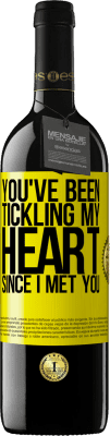39,95 € Free Shipping | Red Wine RED Edition MBE Reserve You've been tickling my heart since I met you Yellow Label. Customizable label Reserve 12 Months Harvest 2014 Tempranillo