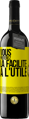 39,95 € Envoi gratuit | Vin rouge Édition RED MBE Réserve Vous préférez la facilité à l'utile Étiquette Jaune. Étiquette personnalisable Réserve 12 Mois Récolte 2016 Tempranillo