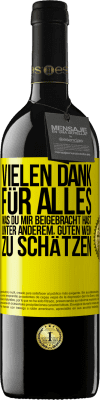 39,95 € Kostenloser Versand | Rotwein RED Ausgabe MBE Reserve Vielen Dank für alles, was du mir beigebracht hast, unter anderem, guten Wein zu schätzen Gelbes Etikett. Anpassbares Etikett Reserve 12 Monate Ernte 2014 Tempranillo