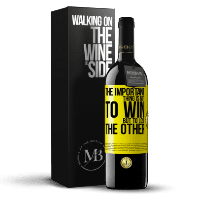 «The important thing is not to win, but to lose the other» RED Edition MBE Reserve
