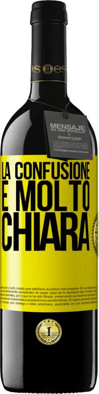 39,95 € Spedizione Gratuita | Vino rosso Edizione RED MBE Riserva La confusione è molto chiara Etichetta Gialla. Etichetta personalizzabile Riserva 12 Mesi Raccogliere 2016 Tempranillo