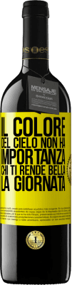 39,95 € Spedizione Gratuita | Vino rosso Edizione RED MBE Riserva Il colore del cielo non ha importanza. Chi ti rende bella la giornata Etichetta Gialla. Etichetta personalizzabile Riserva 12 Mesi Raccogliere 2014 Tempranillo